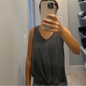 Tank top with knot